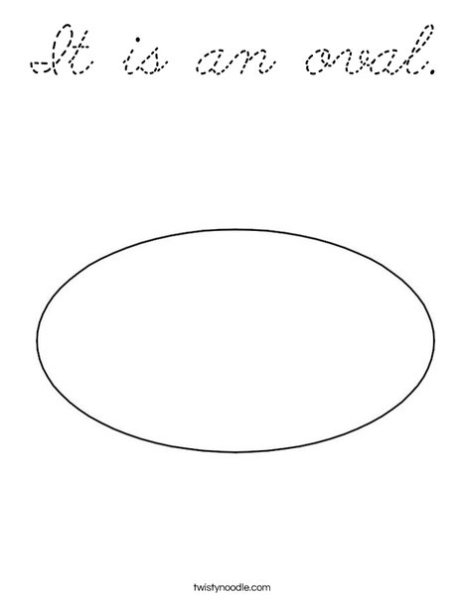 Овал для раскрашивания