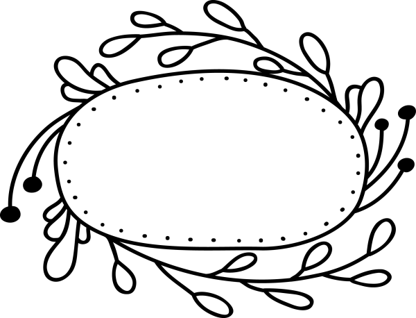 Овал трафарет