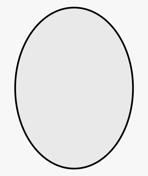 Овал трафарет