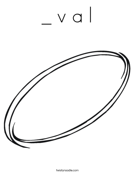 Овал трафарет