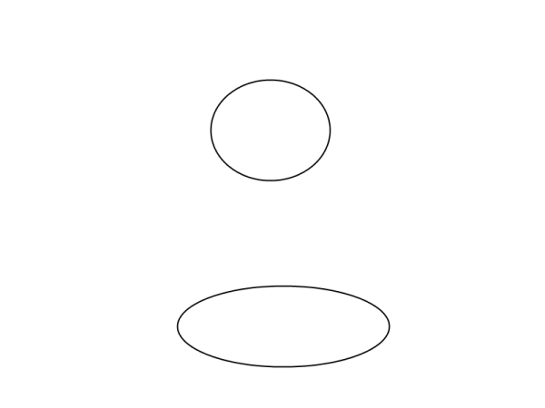 Овал трафарет