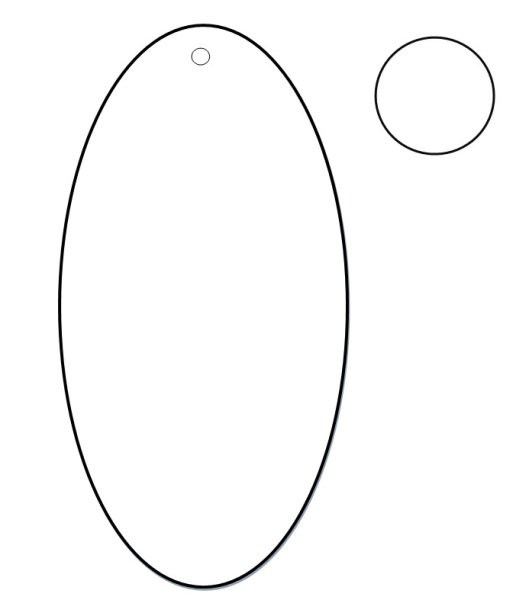 Овал вертикальный