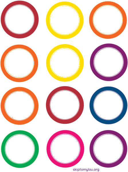 Трафарет круги