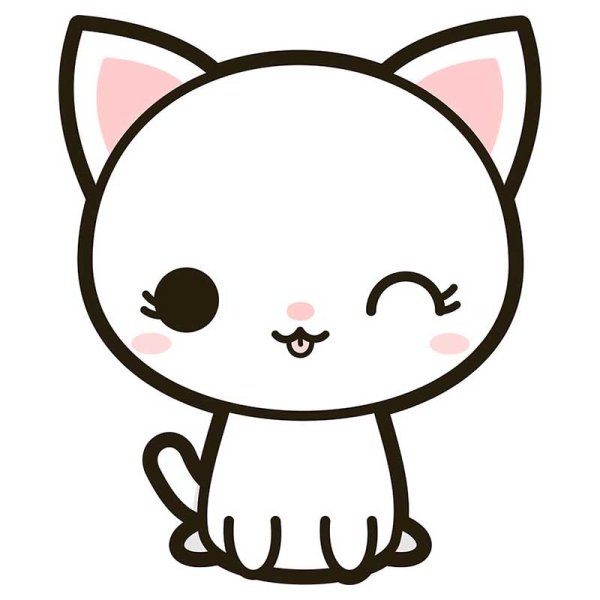 Рисунки котят для срисовки