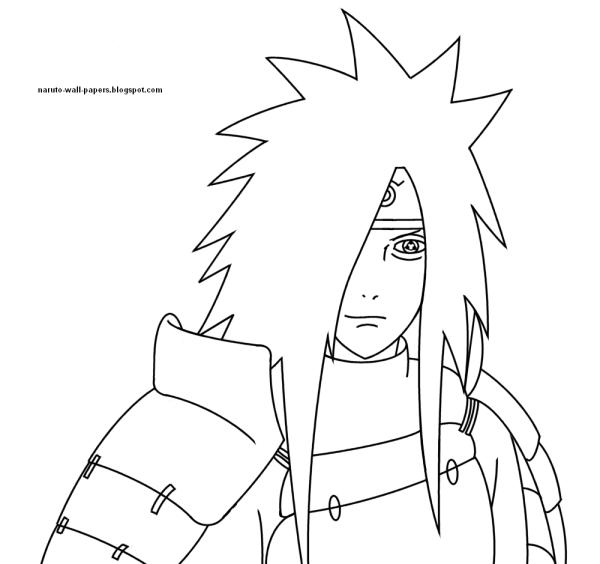 Срисовки аниме Наруто Мадара