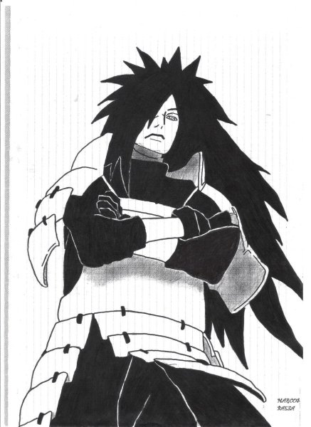 Мадара Учиха белый