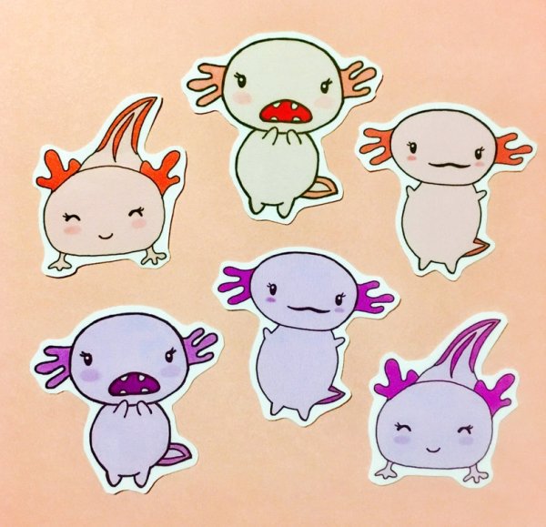 Аксолотль Кавайи Чиби