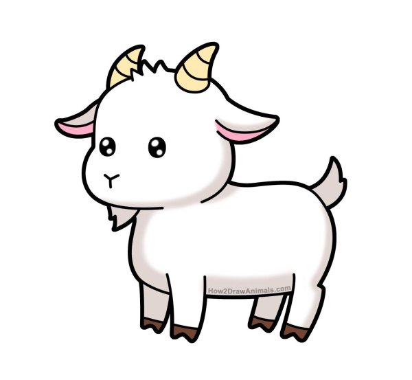 Козленок рисунок
