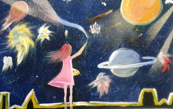 Космос рисунок