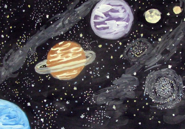 Рисование космос
