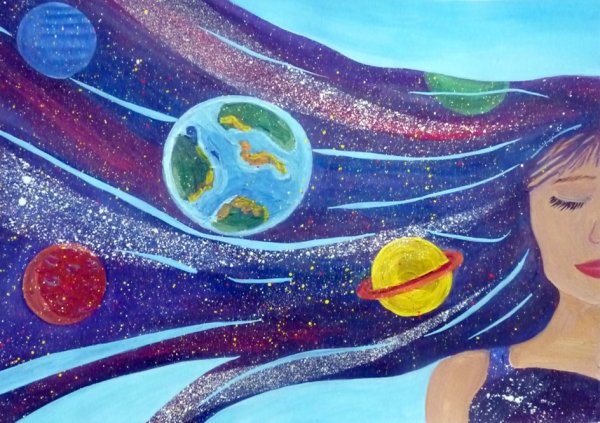 Рисование космические просторы