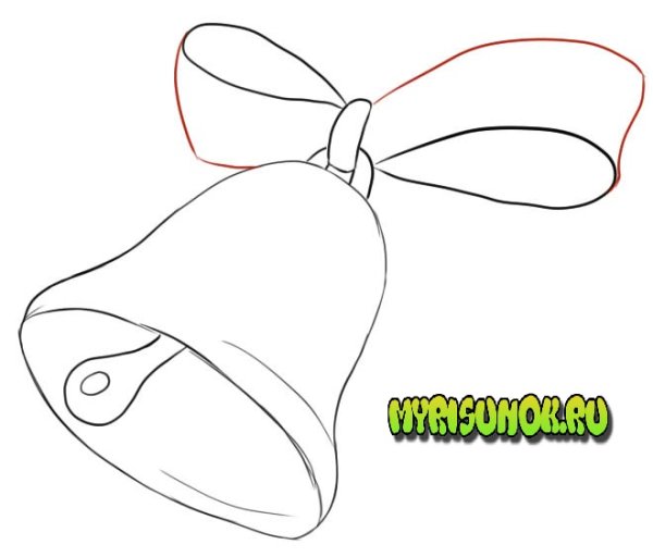 Колокольчик карандашом школьный