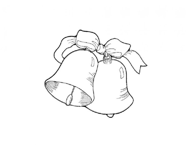 Колокольчик раскраска для детей