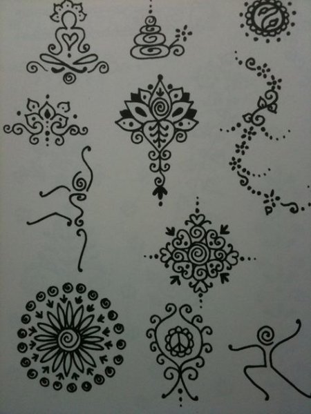 Мехенди раскраска антистресс