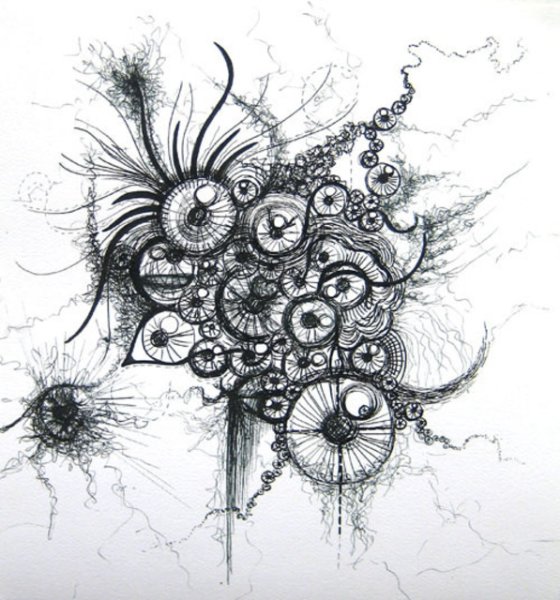 Абстрактная Графика ручкой