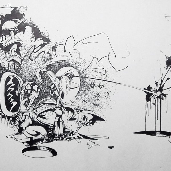 Черно-белая Графика постеры