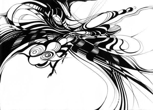 Абстракционизм тушью