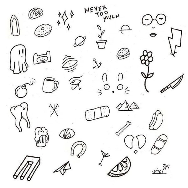 Мелкие партаки эскизы