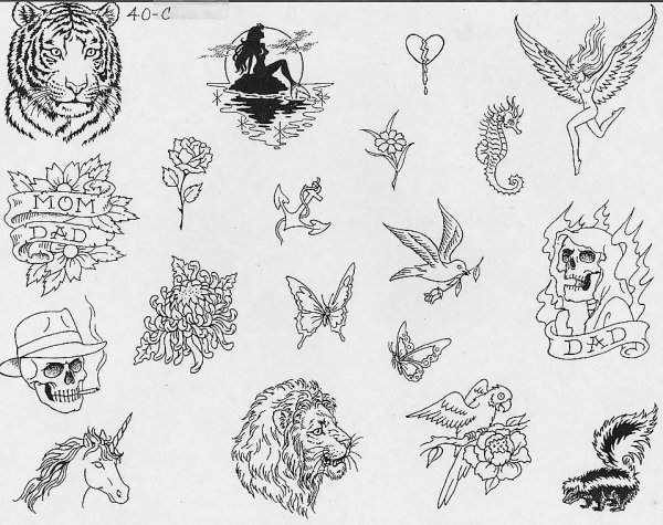 Маленькие тату для мужчин эскизы