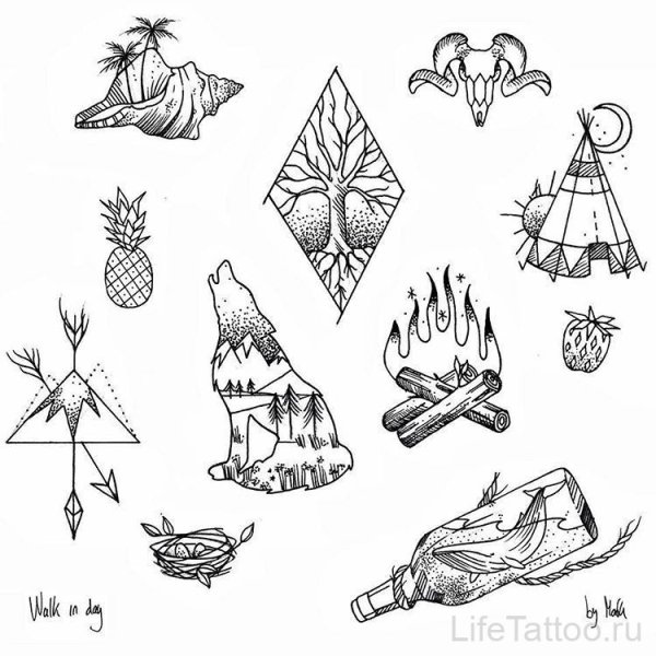 Тату эскизы небольшие
