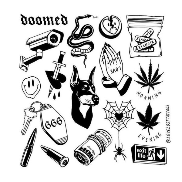 Тату эскизы модные