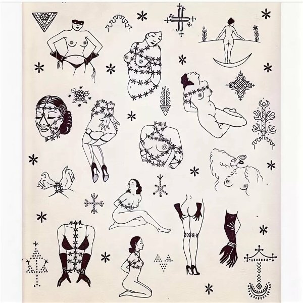 Эскизы тату для девочек маленькие