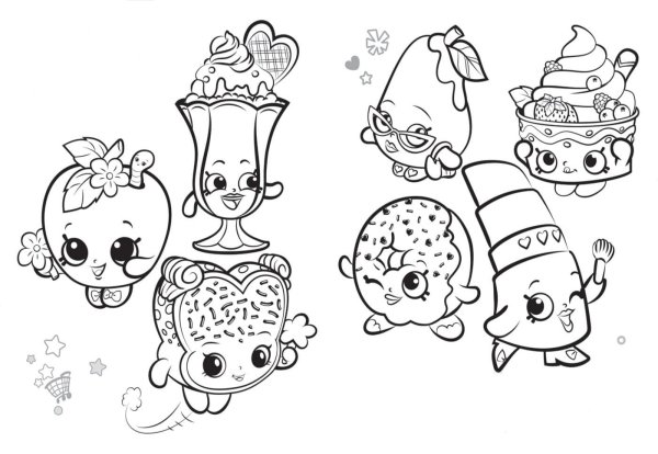 Раскрашивать Шопкинс