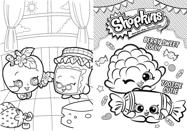 Трафарет Шопкинс