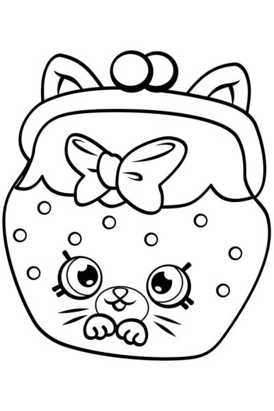 Раскраски котики Шопкинс