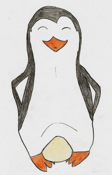Рисование забавные пингвины