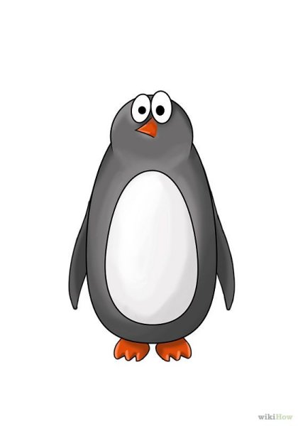 Нарисовать пингвина