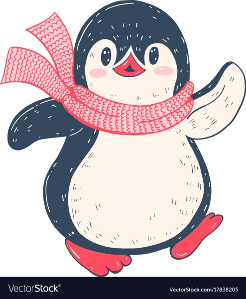 Пингвин в шарфе