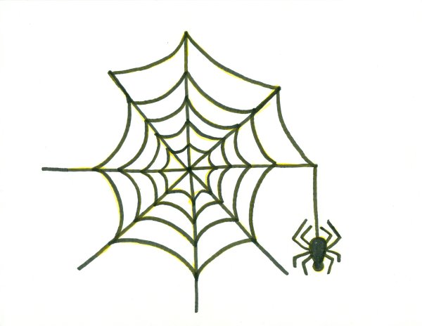Рисование паутинки