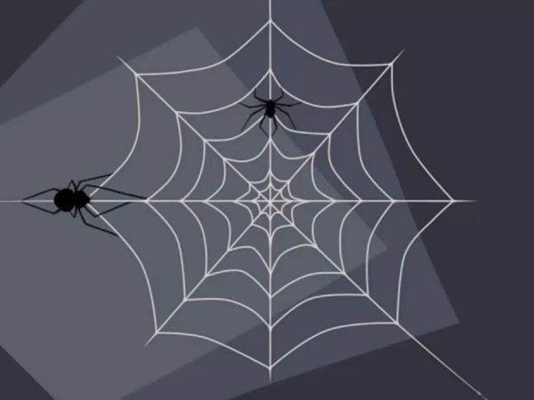 Рисование паутинки