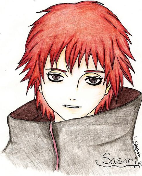 Сасори Акасуна рисунок