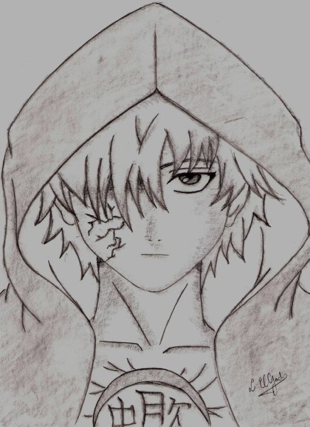 Аниме карандашом Наруто Сасори