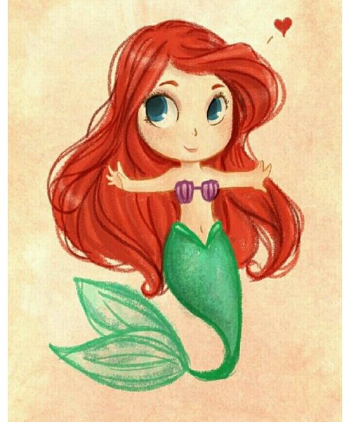 Русалочка Ариэль чибик с днем рождения