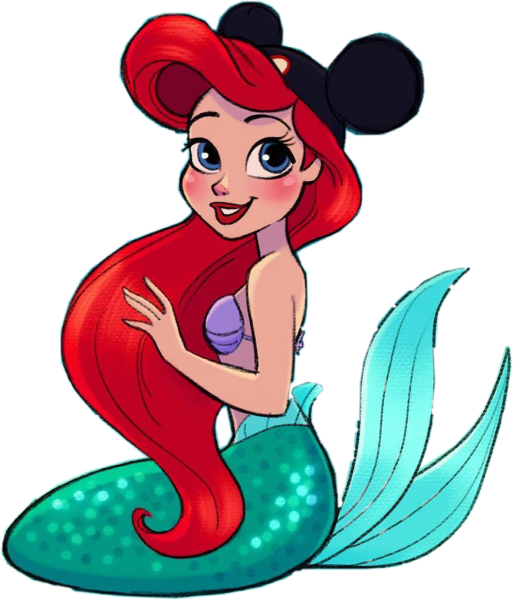 Рисовать русалку Ариэль