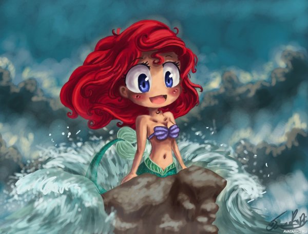 Ариэль Русалка Чиби