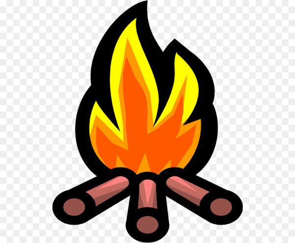 Костер нарисованный