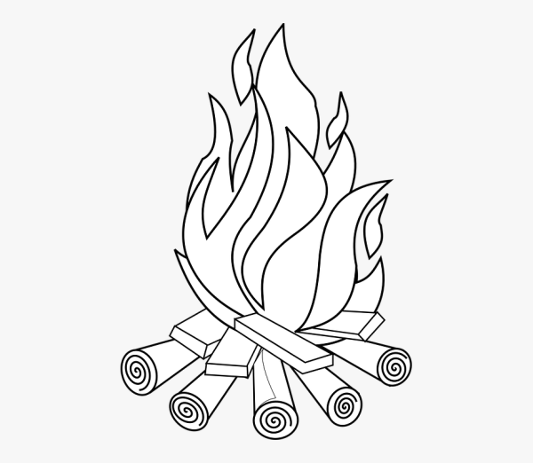 Набросок костра