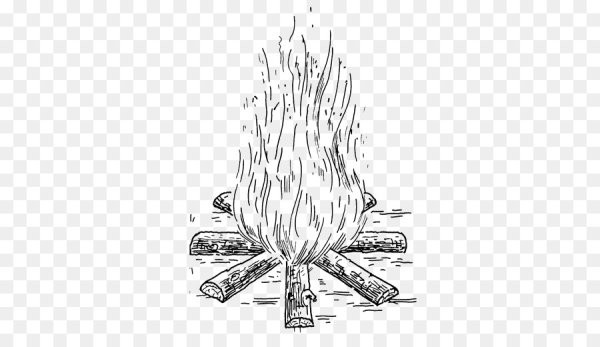 Жаровой костер рисунок