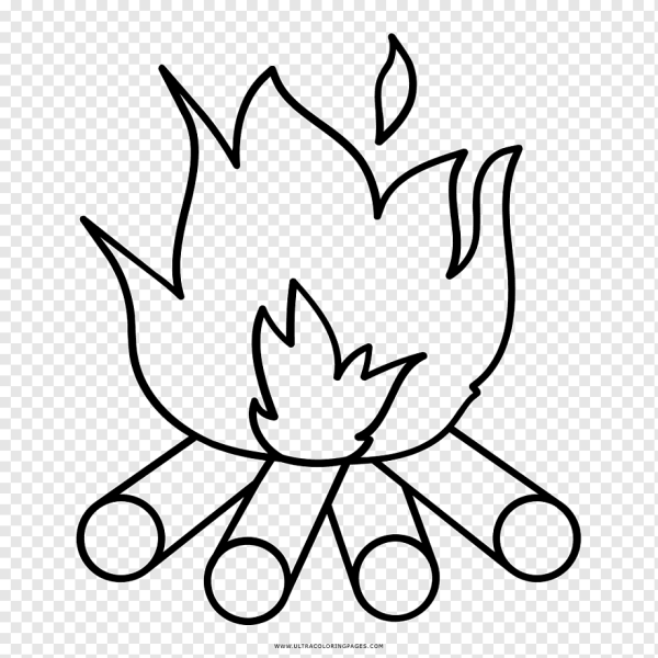 Огонь раскраска для детей