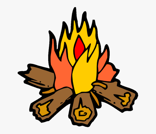 Костер нарисованный