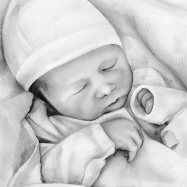 Срисовать малыша