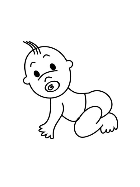 Младенец раскраска