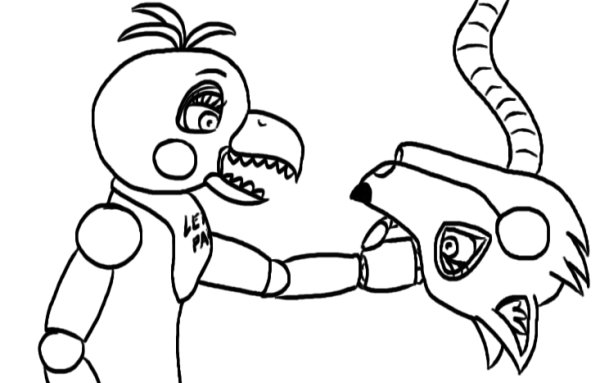 Чика раскраска