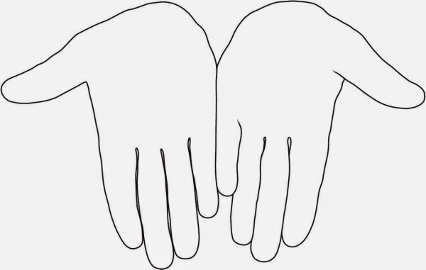 Трафарет ладошки