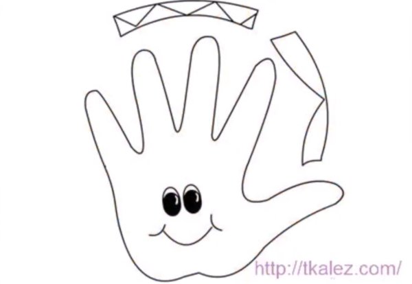 Ладошка шаблон