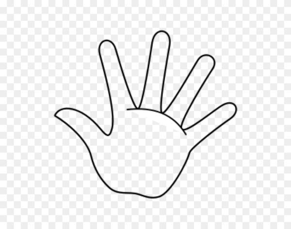 Рука раскраска